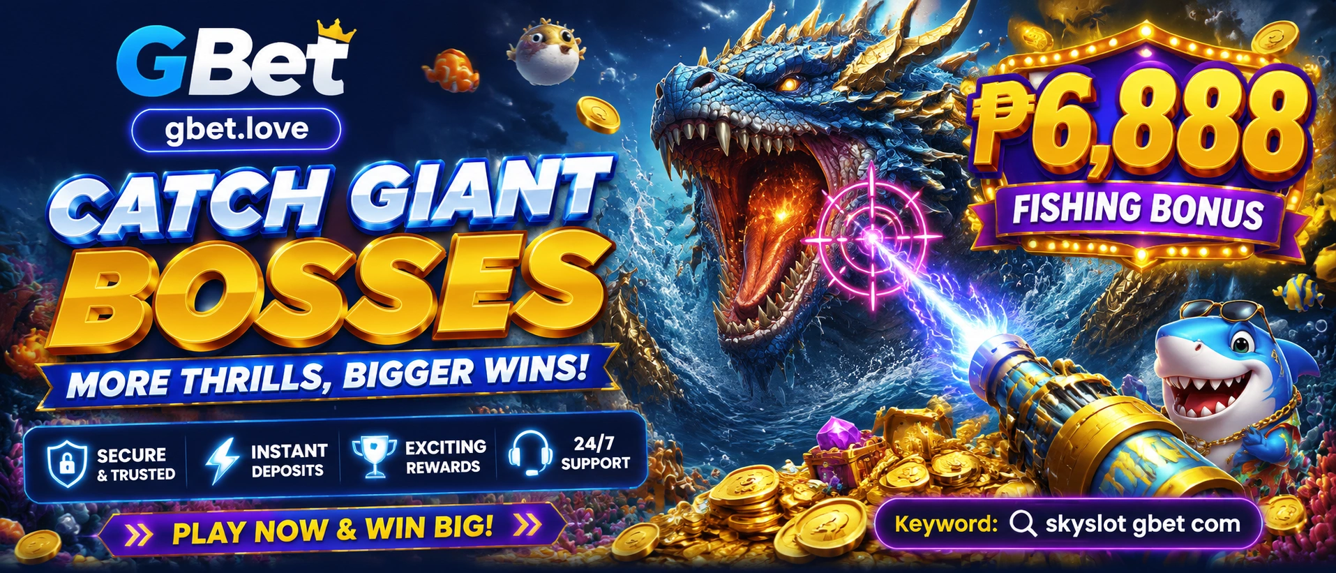 Fishing games lobby banner