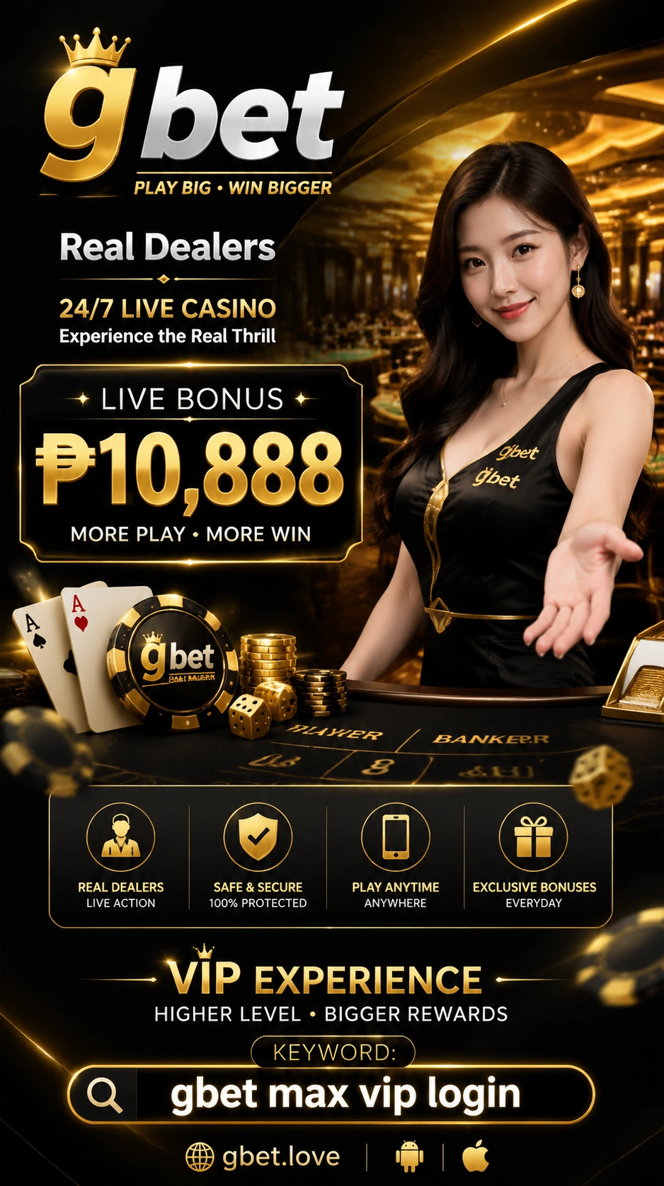 GBET live casino preview 13