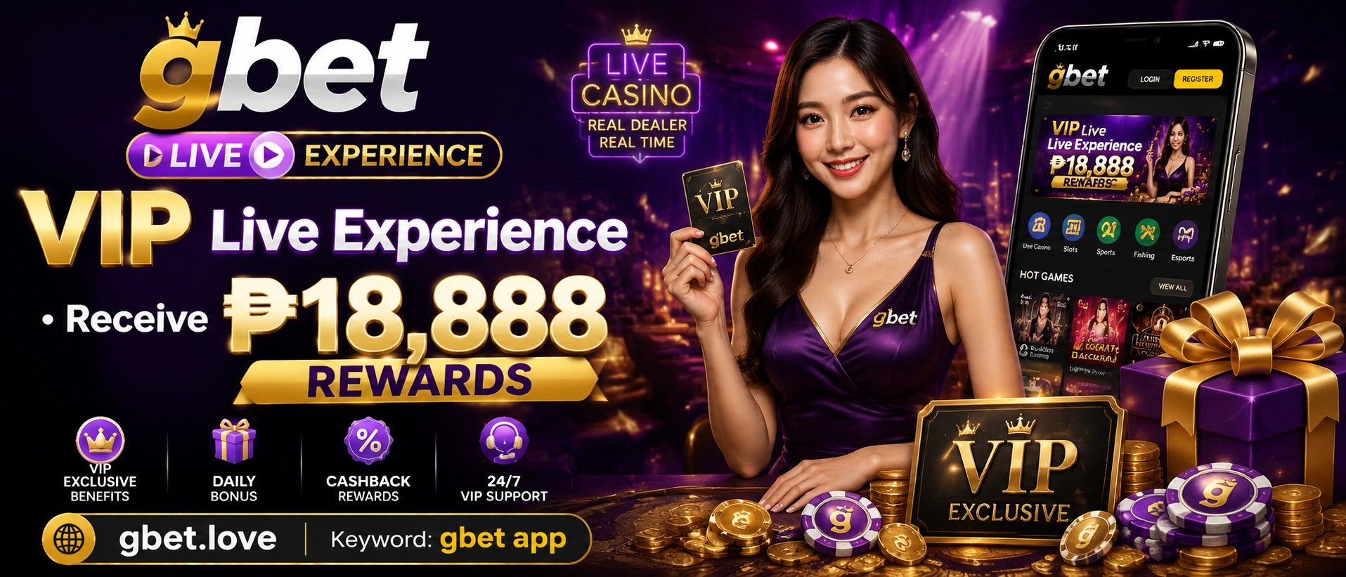 GBET live casino banner 2